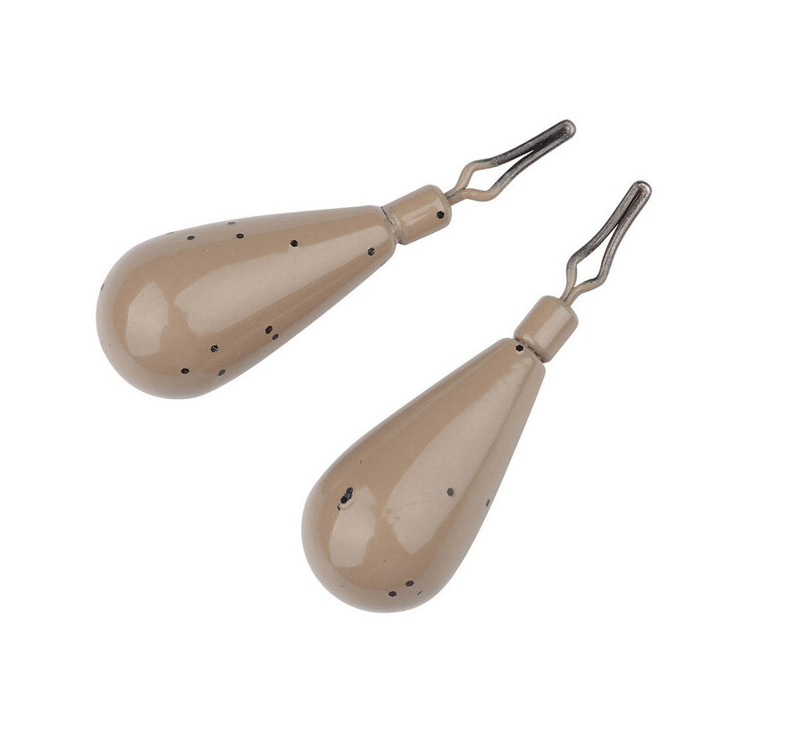 Tungsten Tear Drop Weights Gravel (2stuks)