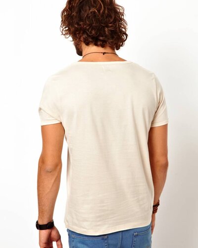 Scotch&Soda T-shirt met gebonden hals