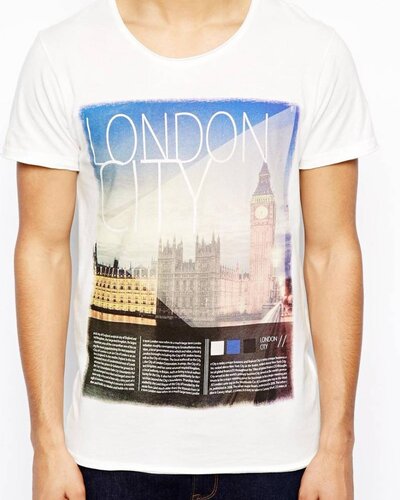T-shirt met London print