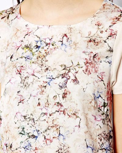 T-shirt met bloemenprint