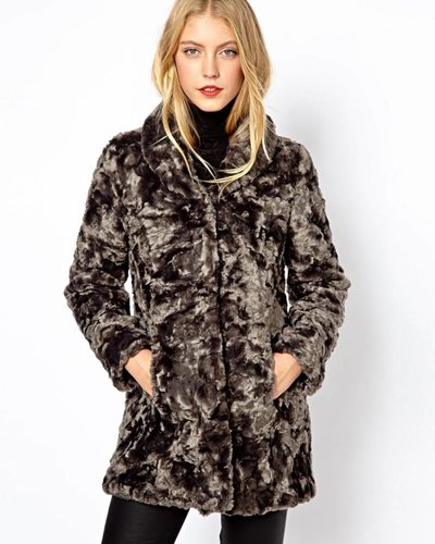 Imitation fur coat