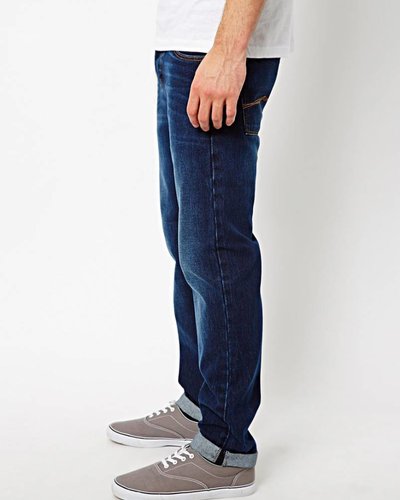 Slim jeans blauw