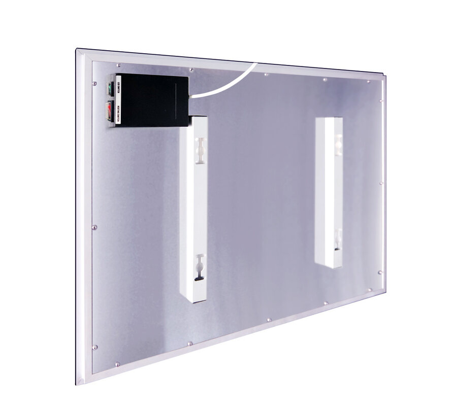 Miroir chauffant infrarouge avec éclairage LED 60 x 120 cm 700Watt
