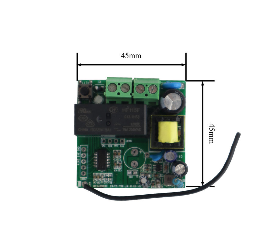 QH Basic thermostat programmable sans fil avec mini récepteur encastré
