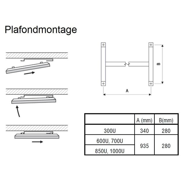 Ecosun Ecosun SK-Series panneau infrarouge 59 x 119 cm - 600Watt