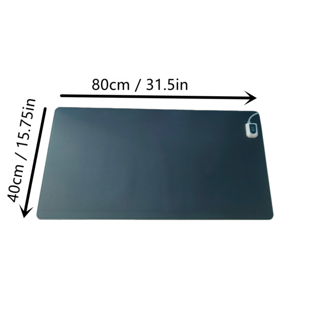 Série QH-BV Sous-main infrarouge noir 40 x 80 cm réglable en puissance