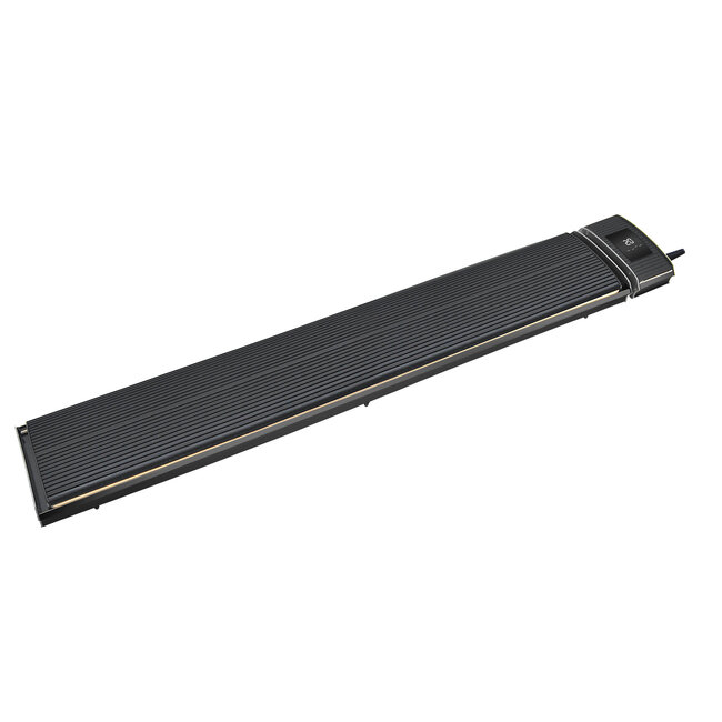 Chauffage de terrasse infrarouge Wifi noir avec 1800 - 2400Watt