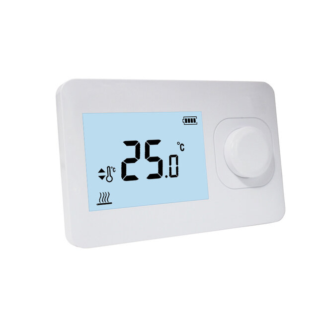 Quality Heating QH Thermostat simple sans fil de base non programmable, en saillie