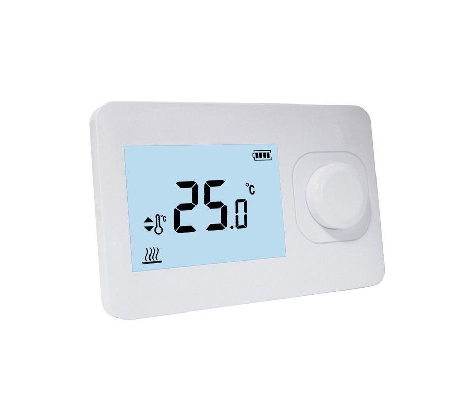 QH Thermostat simple sans fil de base non programmable, en saillie