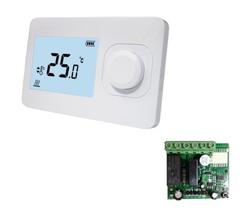 Quality Heating QH Basic easy thermostat non programmable avec mini récepteur encastré