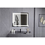Bella Mirror Miroir 70 x 80 cm sans cadre, éclairage LED encastré et anti-condensation