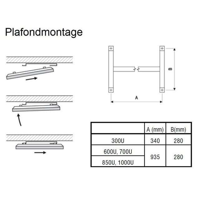Ecosun Panneau infrarouge Ecosun P-Serie 59 x 119 cm - 700 Watts