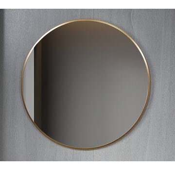 Bella Mirror Miroir rond 80 cm avec cadre doré