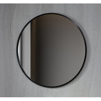 Bella Mirror Miroir rond 100 cm avec cadre noir
