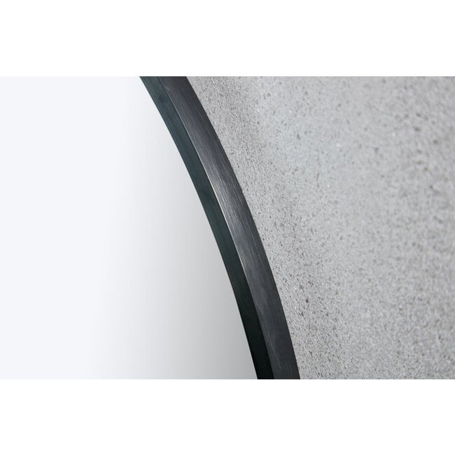 Bella Mirror Miroir rond 100 cm avec cadre noir - Bella Mirror