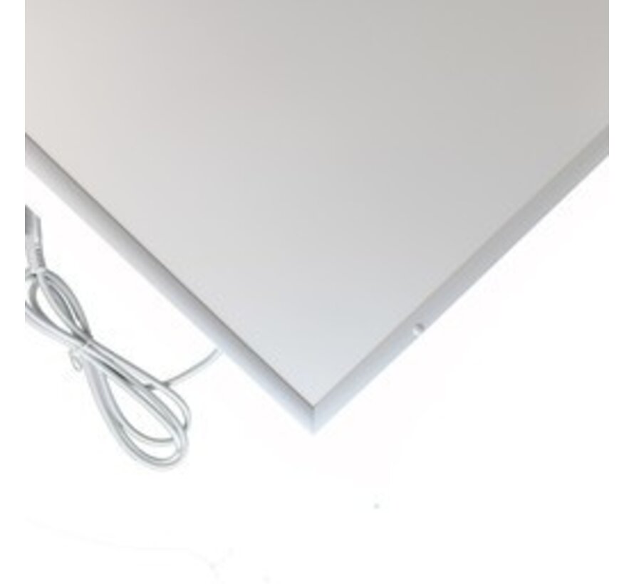 QH HH panneau infrarouge avec cadre blanc 900Watt 63x123 cm
