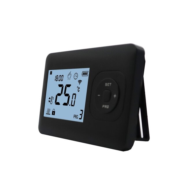 Quality Heating QH Wifi Basic thermostat programmable sans fil noir