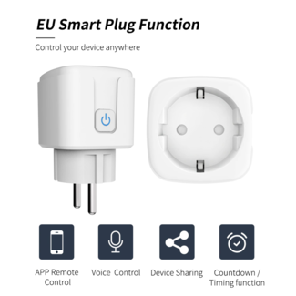 Quality Heating Compteur de consommation de prises intelligentes Wifi avec fonction de temporisation