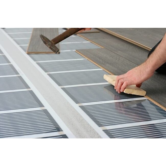 Quality Heating 100 cm - 100Watt m² foil set z-wave domotique blanc ou noir