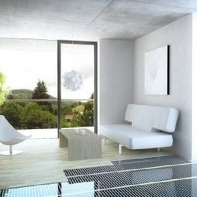 Quality Heating 50cm - 100Watt m² plancher chauffant infrarouge z-wave domotique blanc ou noir