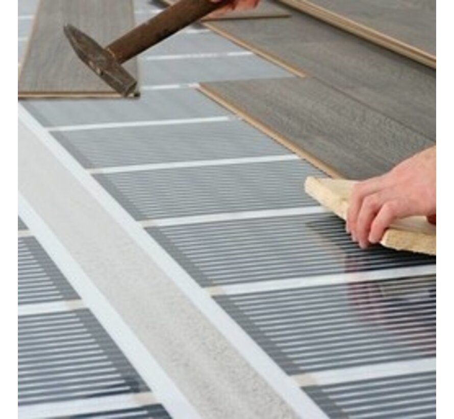 50cm - 140Watt m² plancher chauffant infrarouge Wifi Warmup 6IE blanc ou noir