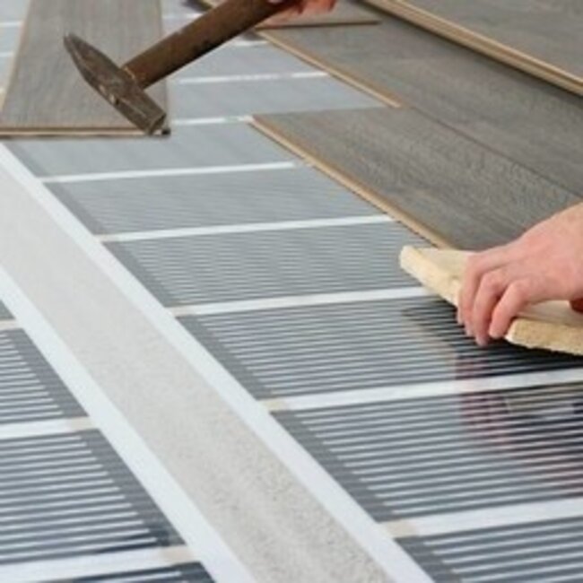 Kit plancher chauffant infrarouge 50cm - 80Watt m² comprenant un thermostat Wifi V3 et un récepteur
