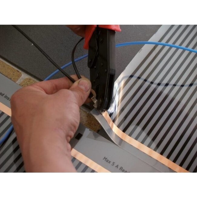 Quality Heating 100 cm - 80Watt m² plancher chauffant infrarouge thermostat V3 sans fil