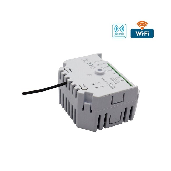 Quality Heating Thermostat noir WiFi QH-Basic avec récepteur encastré