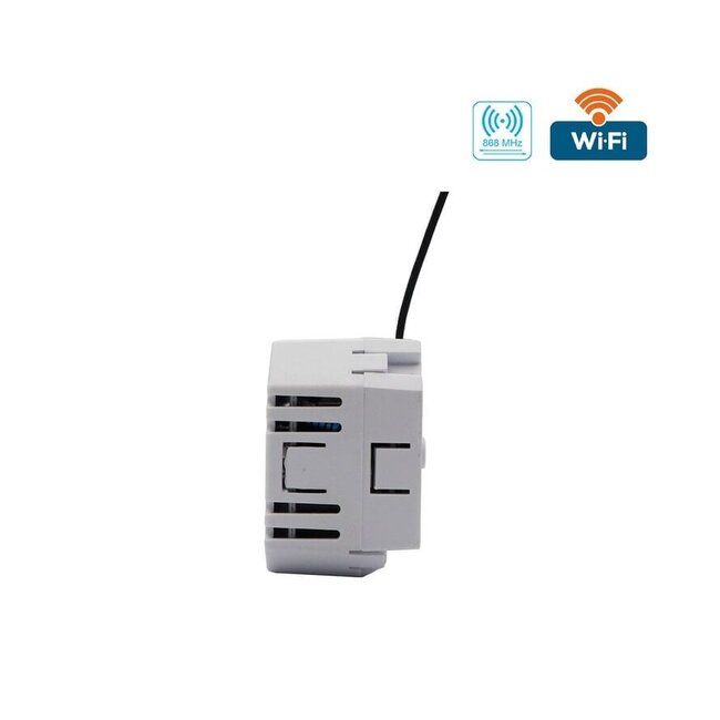 Quality Heating Thermostat noir WiFi QH-Basic avec récepteur encastré