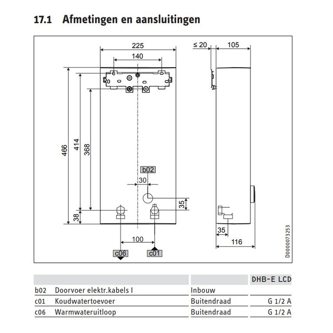 Stiebel Eltron Stiebel Eltron chauffe-eau instantané DHB-E 27 LCD