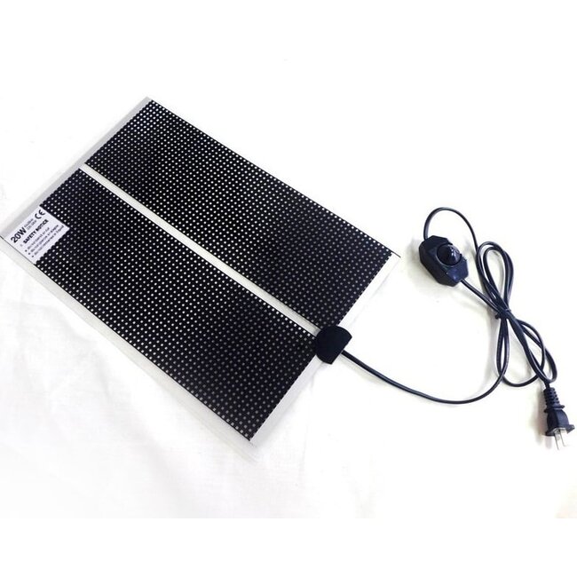 Quality Heating Tapis chauffant QH 15x28cm avec variateur et interrupteur marche/arrêt