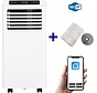 Climatiseur mobile Wifi déshumidifier et ventiler avec joint de fenêtre et purificateur d'air 7000btu