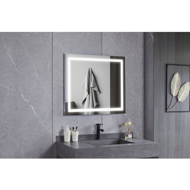 Miroir 70x50 cm sans cadre LED