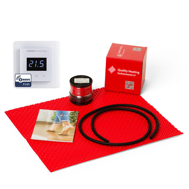Quality Heating 80Watt m² QH Grid set z-wave domotique blanc ou noir