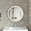 Bella Mirror Miroir intelligent rond 60cm cadre or avec éclairage LED, anti-condensation et wifi