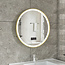 Bella Mirror Miroir intelligent rond 60cm cadre or avec éclairage LED, anti-condensation et wifi