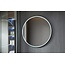 Bella Mirror Miroir rond 100 cm avec cadre noir, éclairage LED et anti-condensation