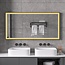 Bella Mirror Miroir avec cadre noir, LED, anti-buée 75 x 125 cm