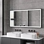 Bella Mirror Miroir avec cadre noir, LED, anti-buée 60 x 120 cm