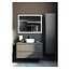 Bella Mirror Miroir avec cadre noir, LED, anti-buée 60 x 120 cm