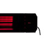 Quality Heating Chauffage de terrasse infrarouge Calore noir réglable 1600 - 2200Watt