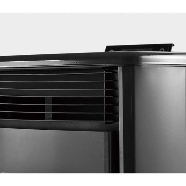 Quality Heating Poêle à granulés - 9,9 kW - pour 80-100 m2 - 5 niveaux - minuterie - CR9 - double porte