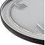 Bella Mirror Miroir rond 60 cm avec cadre noir, éclairage LED et anti-condensation