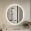 Bella Mirror Miroir intelligent rond 80cm sans cadre avec éclairage LED, anti-buée et wifi