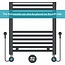 Quality Heating Radiateur sèche-serviettes électrique avec thermostat digital - Radiateur Salle de bain - 1200 × 500 mm - Noir mat - 500 watts