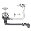 Nurion Nurion Evier Noir Métal 39,5 x 34,5 - Evier Cuisine - Eviers Cuisine - Evier Cuisine - sans trou de robinet acier inoxydable