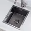 Nurion Nurion Evier Noir Métal 28,5 x 34,5 - Evier Cuisine - Eviers Cuisine - Evier Cuisine - sans trou de robinet acier inoxydable