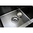 Nurion Nurion Evier Noir Métal 28,5 x 34,5 - Evier Cuisine - Eviers Cuisine - Evier Cuisine - sans trou de robinet acier inoxydable