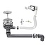Nurion Nurion Evier Noir Métal 28,5 x 34,5 - Evier Cuisine - Eviers Cuisine - Evier Cuisine - sans trou de robinet acier inoxydable