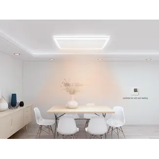 Quality Heating Byecold Panneau infrarouge de la série QH-HL avec éclairage LED 63 x 65,5 cm - 400Watt
